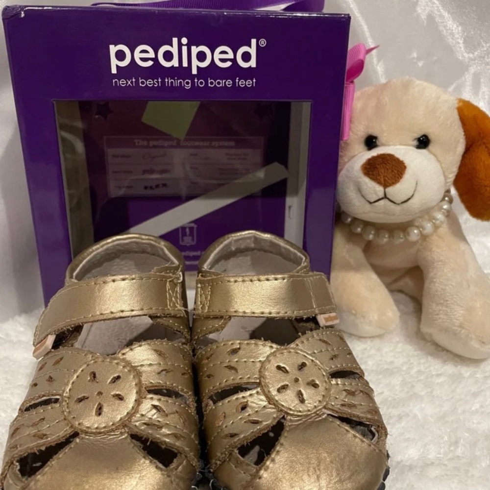 Pediped gold Mary Janes 18-24 mos